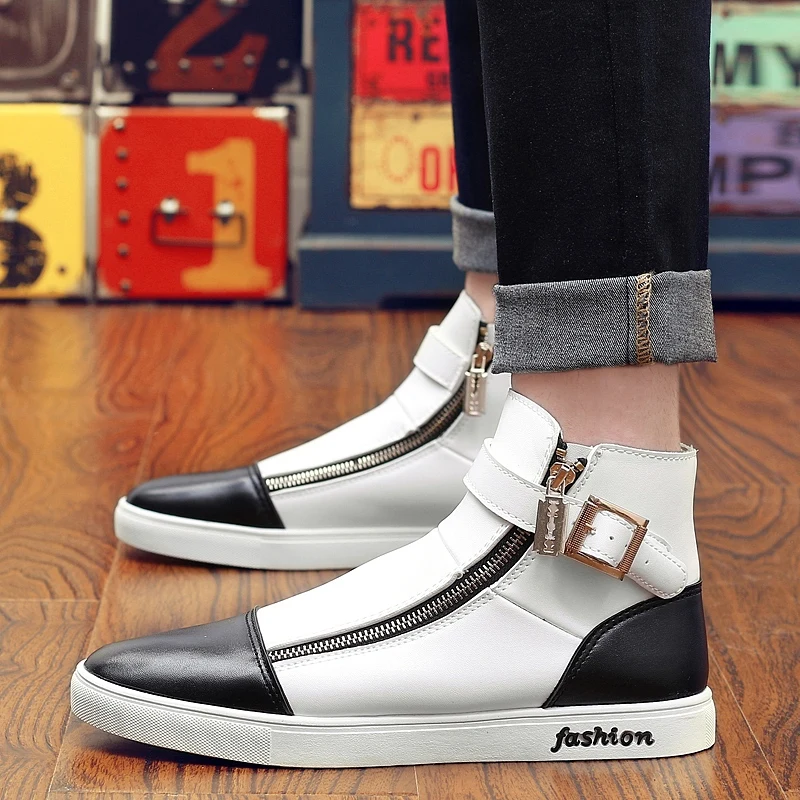 

Мужские кроссовки; Кроссовки; Мужская обувь; Сезон весна; Повседневные Черные и белые кроссовки cuero de 2020; Спортивные мужские кроссовки; informales...