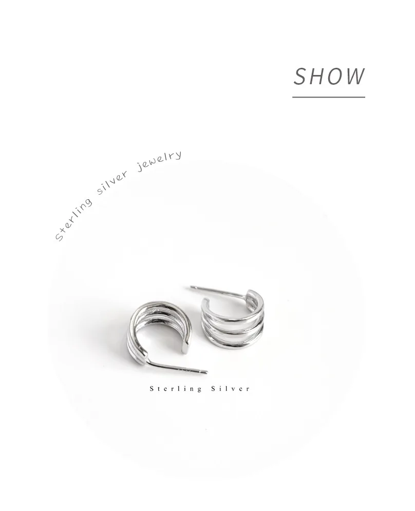 Женские серьги-гвоздики из стерлингового серебра 925 пробы | Украшения и