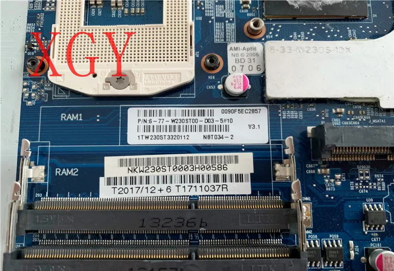 Original 6-77-W230ST00 -D03 For Clevo W230ST Laptop Motherboard 6-71-W2300-D03 N14E-GE-A1 100% Work |