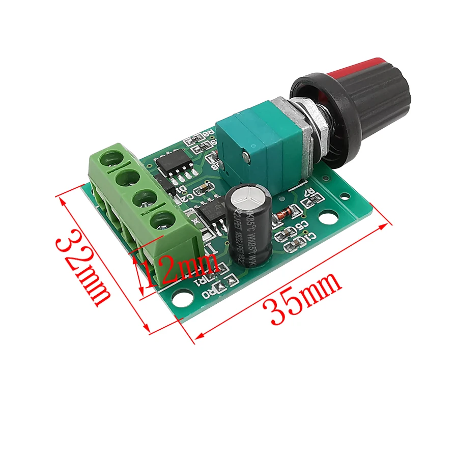 1803BK PWM контроллер скорости двигателя постоянного тока 1 8 в 3 5 6 12 В 2 а Регулируемый