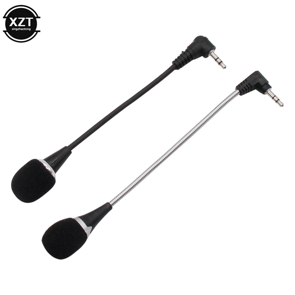 Всенаправленный металлический микрофон 3 5 мм Гибкий мини аудио Микрофон для