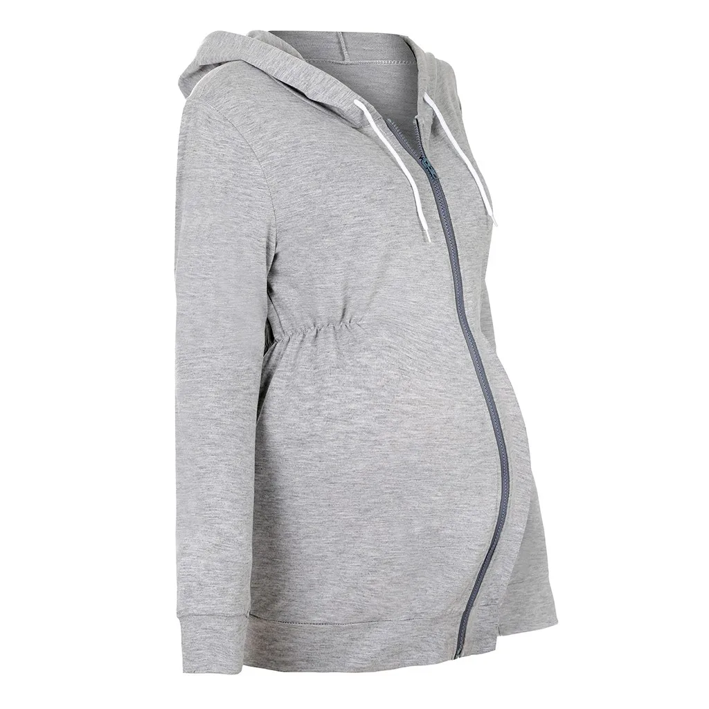 ropa mujer pregnant women Nursing Maternity Breastfeeding Zipper Hoodie Sweatshirts Tops maternity clothes grossesse A1 | Мать и ребенок