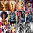 GATYZTORY DIY картина по номерам женщина Рисунок PictureHandPainted картина маслом рисования картины маслом на холсте украшение дома студийной съемки под заказ