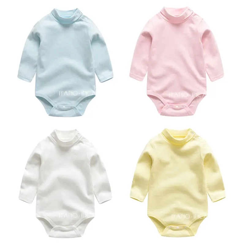 1 шт. хлопковая футболка с высоким плотно облегающим шею воротником Одежда для