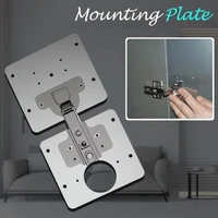 5pcsset hinge repair plate practical rust resistant stainless steel furniture cupboard hinge repair mount tool accessories