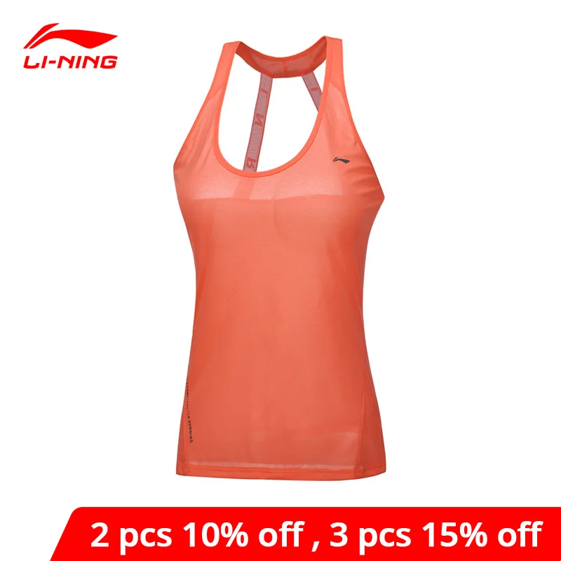 Женская майка для бега Li-Ning приталенный дышащий спортивный жилет из 100%