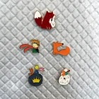 5 видов стилей эмаль на булавке брошь Лисичка заколки с животными оптовая продажа штырь отворотом сумки значок подарки для детей брошь для Для женщин