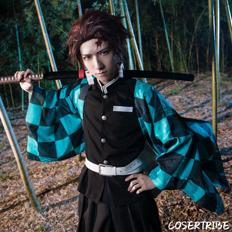 Аниме! Демон-убийца: Kimetsu no Yaiba Kamado Tanjirou Agatsuma Zenitsu Tomioka Giyuu Nezuko кимоно костюм для