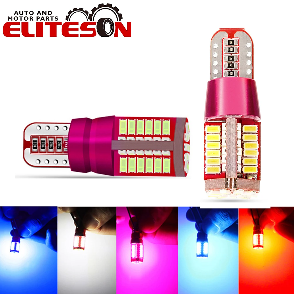 

Eliteson 6PCS T10 LED Reading Lights Car License Plate Side Lamps 12V W5W Canbus Error Free Auto Map Turn Signal Clearance Bulbs