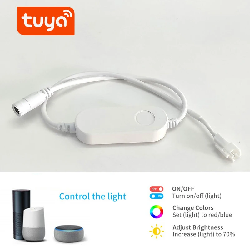 WiFi Smart Mini Led Controller 12V 5V WS2811 WS2812 RGB Addressable Strip TUYA Life APP Echo Plus Voice Control | Лампы и освещение