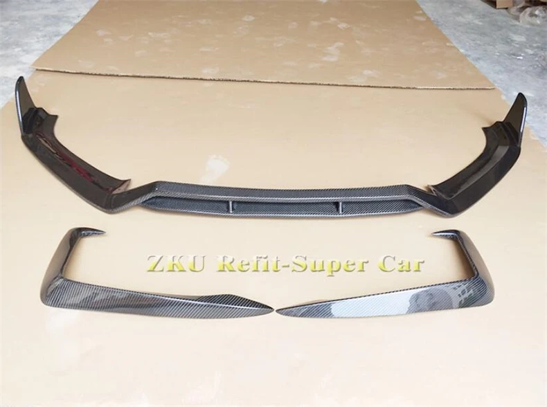 For Audi A4 S4 RS4 B9 2017 2018 2019 Carbon Fiber Front Rear Bumper Diffuser Lip Spoiler Lamp Eyebrow High Quality Accessories | Автомобили