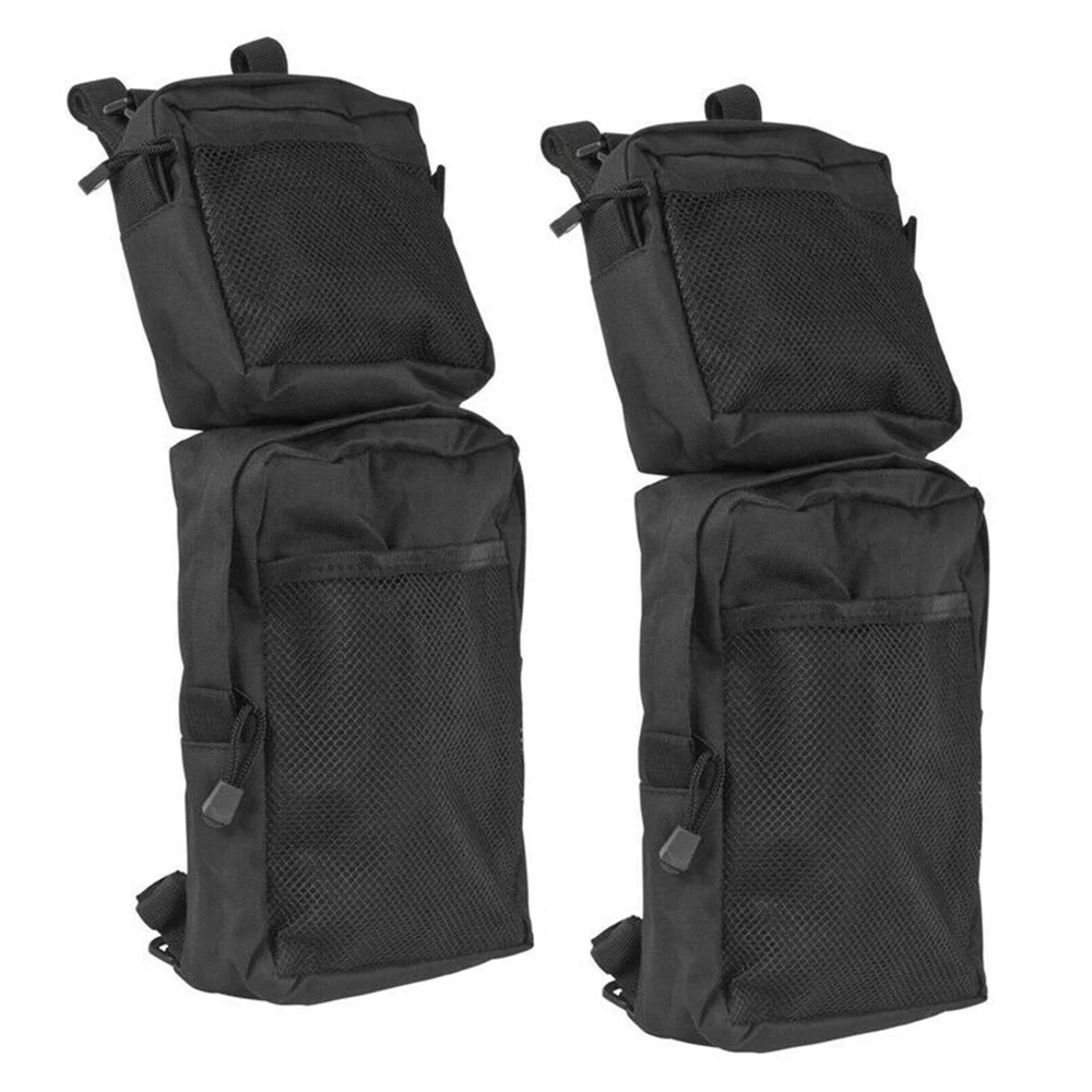 

Holder Saddle bags 1 Pair Pockets Kit Accessories Carrier ATV Luggage Storage