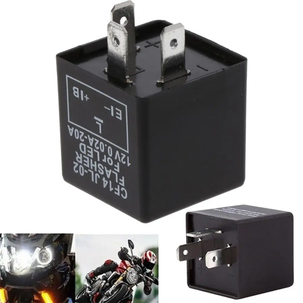 Светодиодное реле с 3 контактами 12 В для автомобилей и мотоциклов электронное