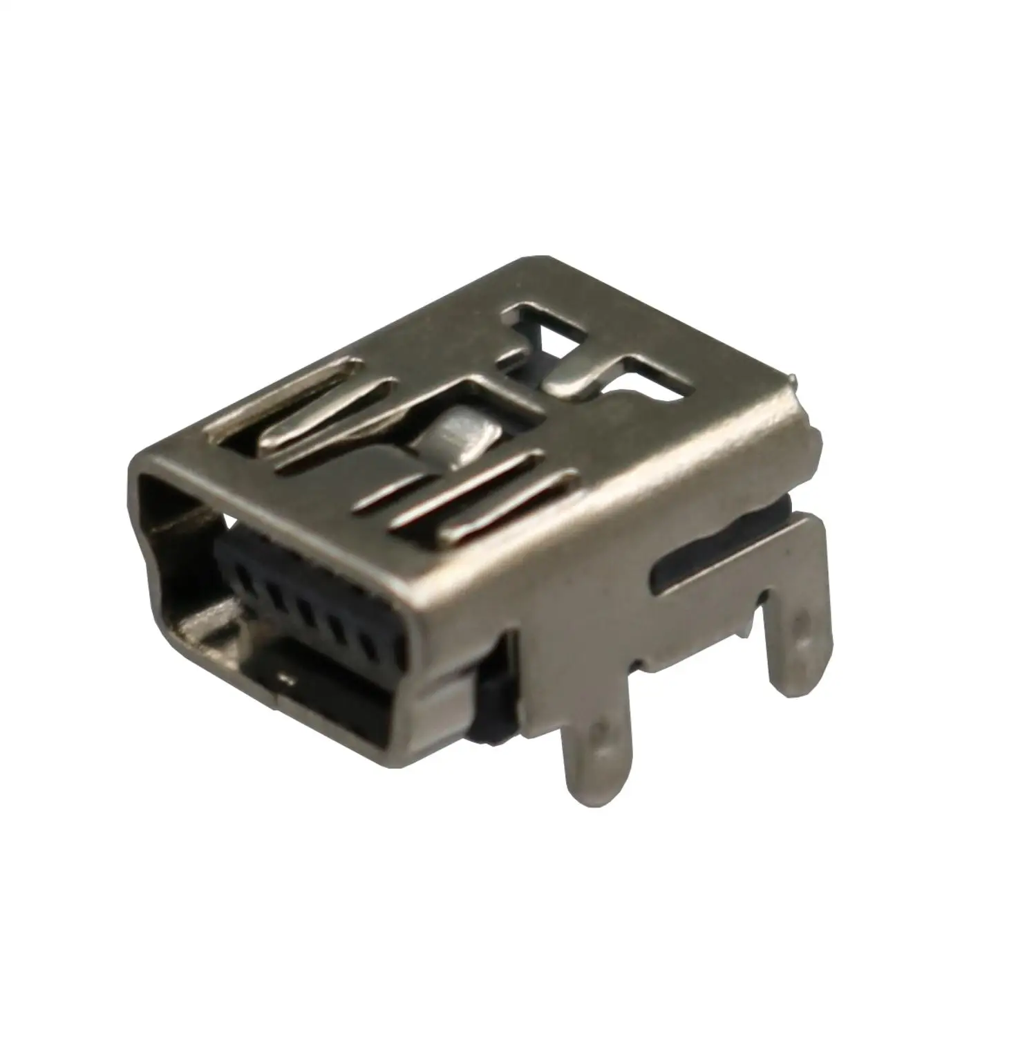 100 шт. мини USB Тип B Женский 5Pin правый угол 90 Степень погружения 4 ножки гнездо