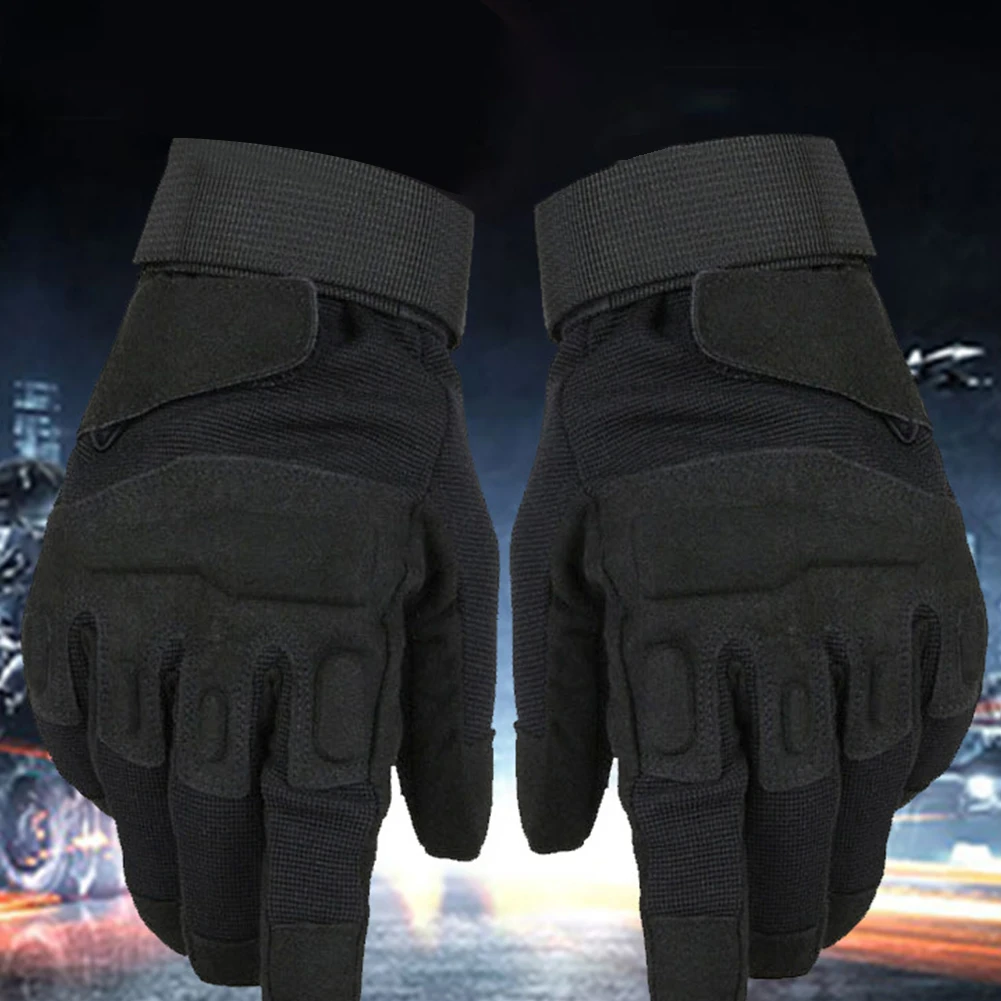

1 Pair Camping Driving Adjustable Full Finger Anti Skid Sports Protection Tactical Gloves Cycling Outdoor Comfortable Military