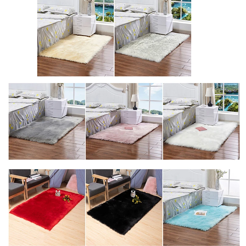 Мягкие пушистые плюшевые коврики большой ворсистый коврик для гостиной спальни