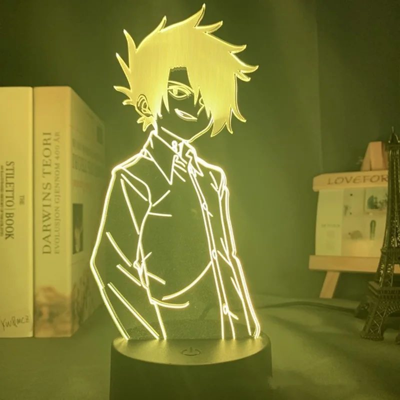 

Светодиодный ночсветильник с рисунком обещанного Невеста из аниме, модель 3D светильника с излучением, украшение для спальни, «сделай сам», ...