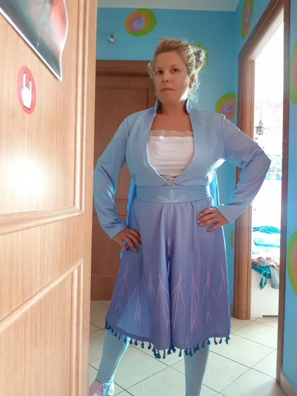 Карнавальный костюм Эльза сезон 2 индивидуальный сексуальный голубой светильник