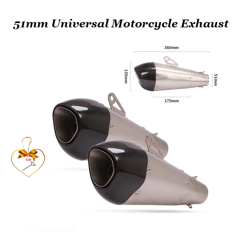 

Универсальная выхлопная труба для мотоцикла yoshimura, модифицированный глушитель из углеродного волокна db killer для gsxr600 er6n ninja 250 r25 cbr650