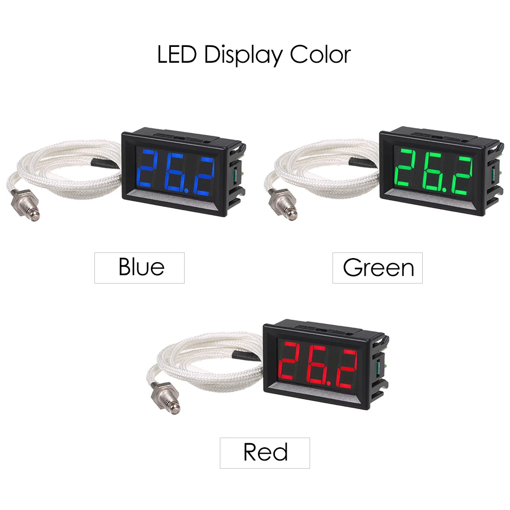 DC светодиодный цифровой дисплей K Type термометр измеритель температуры M6