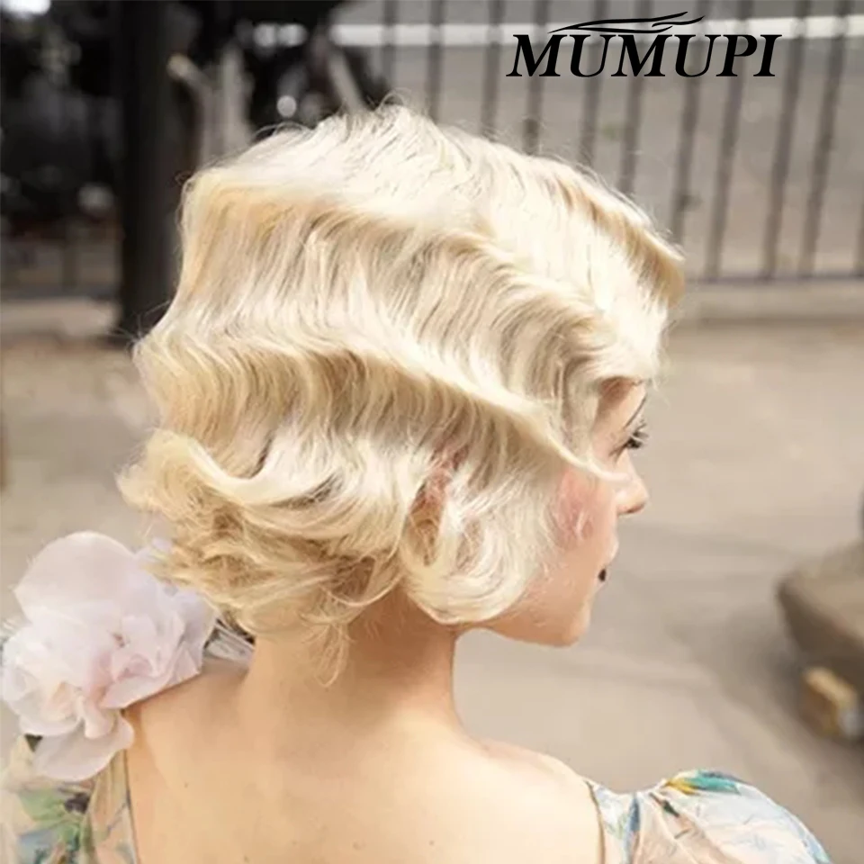 MUMUPI шикарная ретро винтажная классическая прическа короткий марсель палец волна