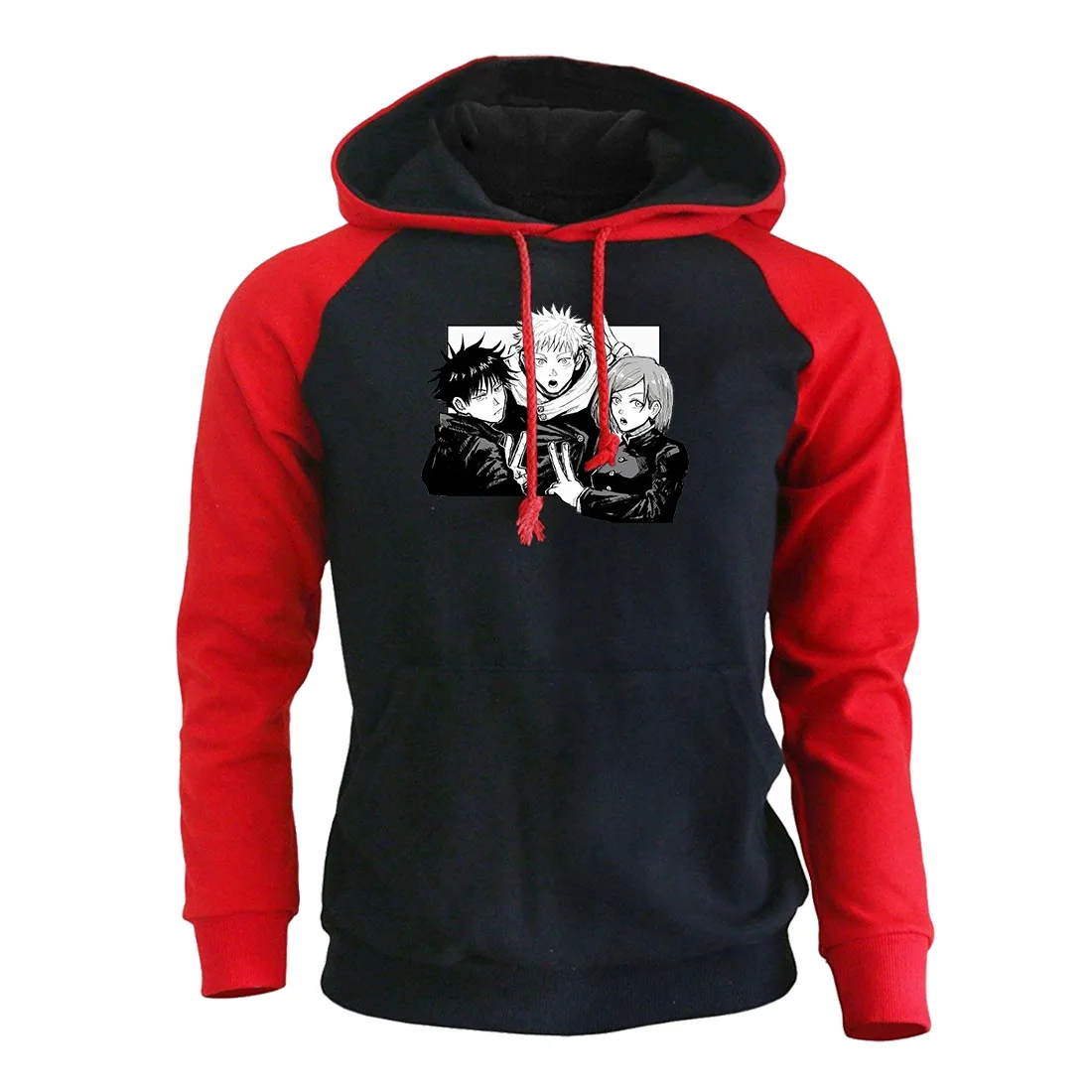 

Юдзи Itadori Jujutsu кайсен толстовки реглан Для мужчин Япония уличная одежда с мотивами из аниме мультфильм Harajuku с капюшоном весна 2021 флисовая то...