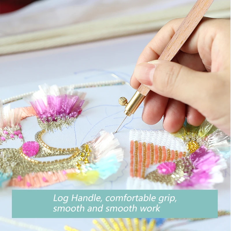 LMDZ игла для вышивания с 3 иглами ручка крестиком набор рукоделия французский
