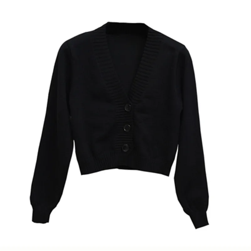 2019 Women Sleeve Knit Cardigan Cropped Top Sweater Vintage PZ2184 |