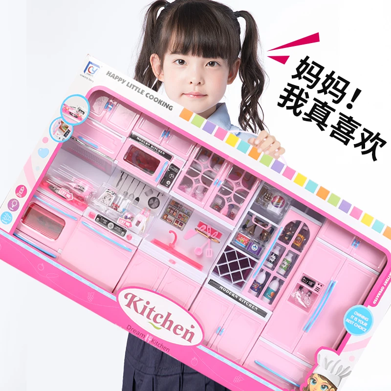 handcrafted dollhouse modern sense kitchen cabinet setsilver metal wine set dining table chair model accessories toys free global shipping