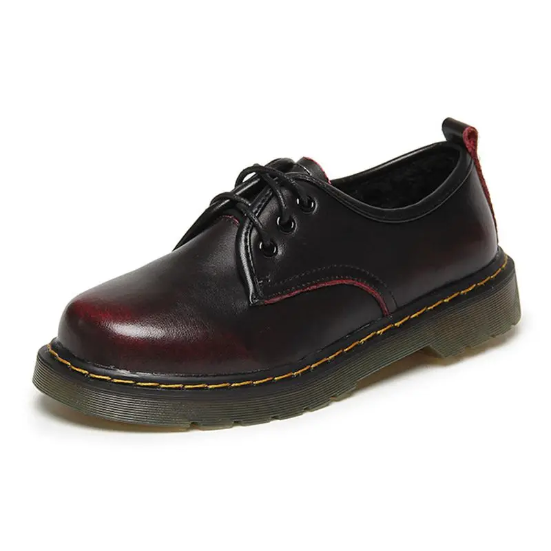 

2021 spring new color polished leather single shoes couple models British three-hole big toe shoes women's shoes wholesale