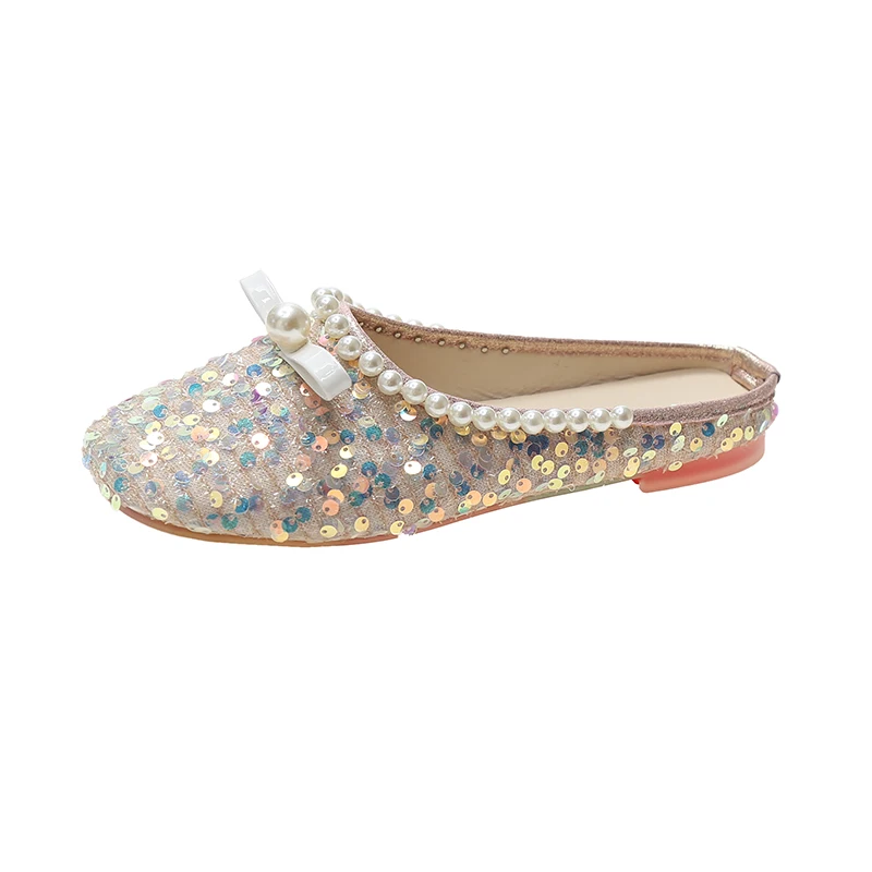 

Женские тапочки Baotou 2021, Модные Простые Модные уличные красивые тапочки с блестками