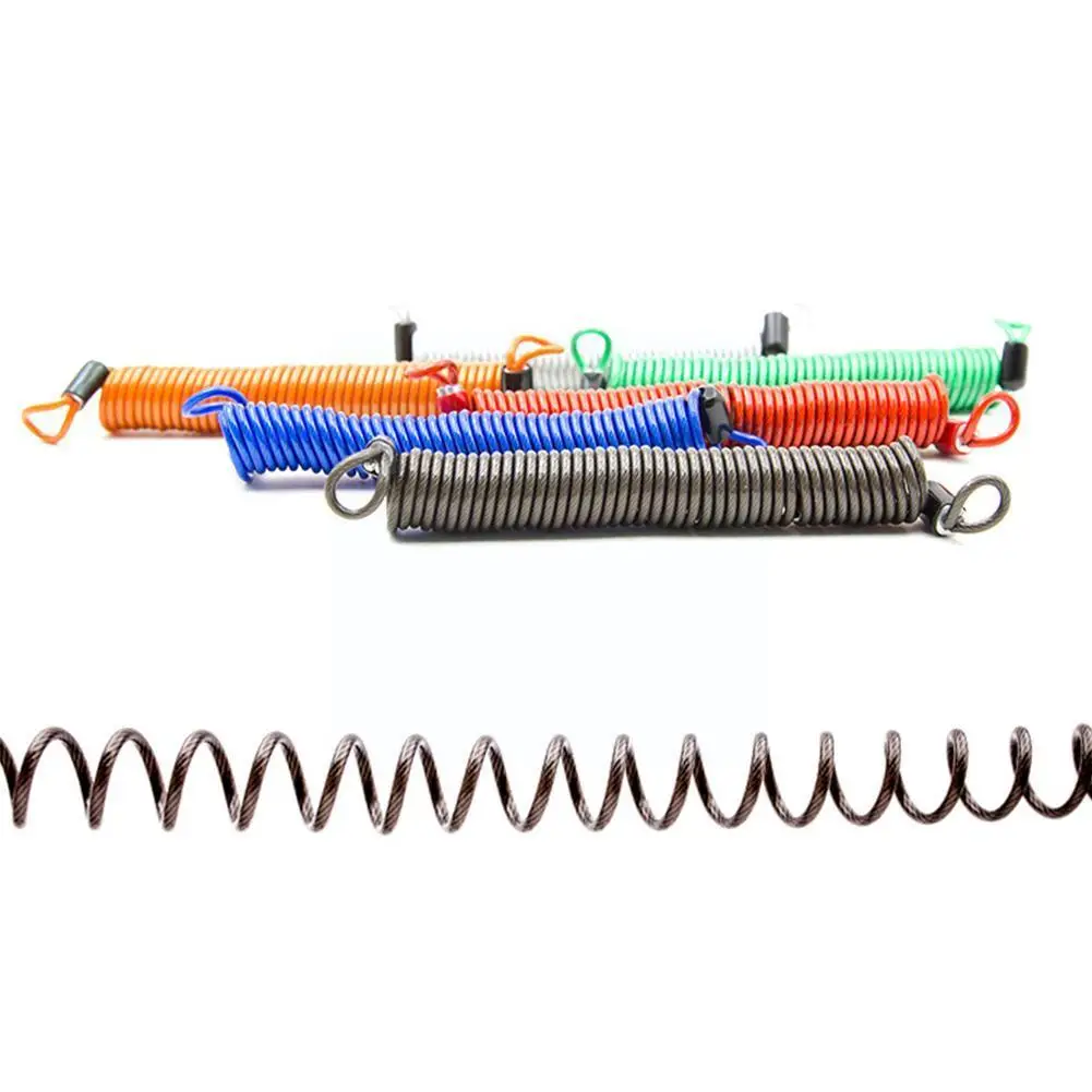 Portable Universal 1M Bicycle Lock Spring Cable Wire Reminder Anti-theft Rope For Motorcycles Bikes Scooters Safety La P2Q2 |