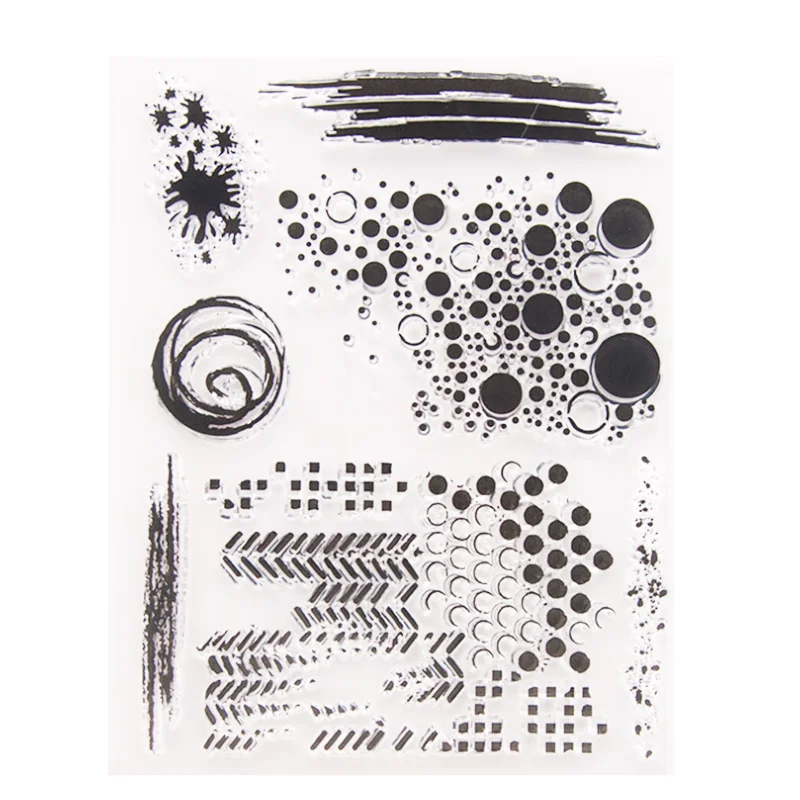 

Transparent Circle Dots Stamps New 2020 Rubber Silicone Seal for DIY Scrapbooking Card Making Album Decoroation Crafts