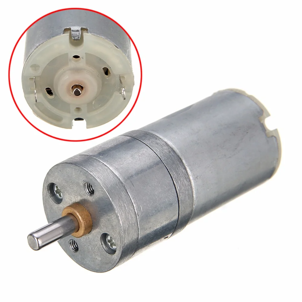 1 шт. Электрический редукторный двигатель 12 В постоянного тока 1000 об/мин 4 мм вал с