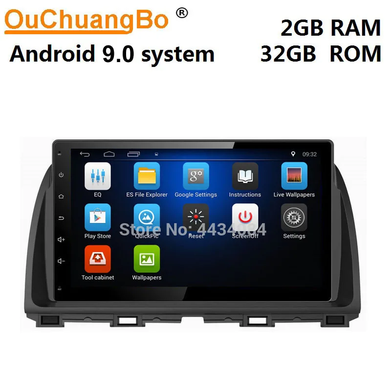 Ouchuangbo Автомагнитола с gps для Mazda Atenza 2014 поддержка USB Wi Fi сенсорный экран ОС android 9