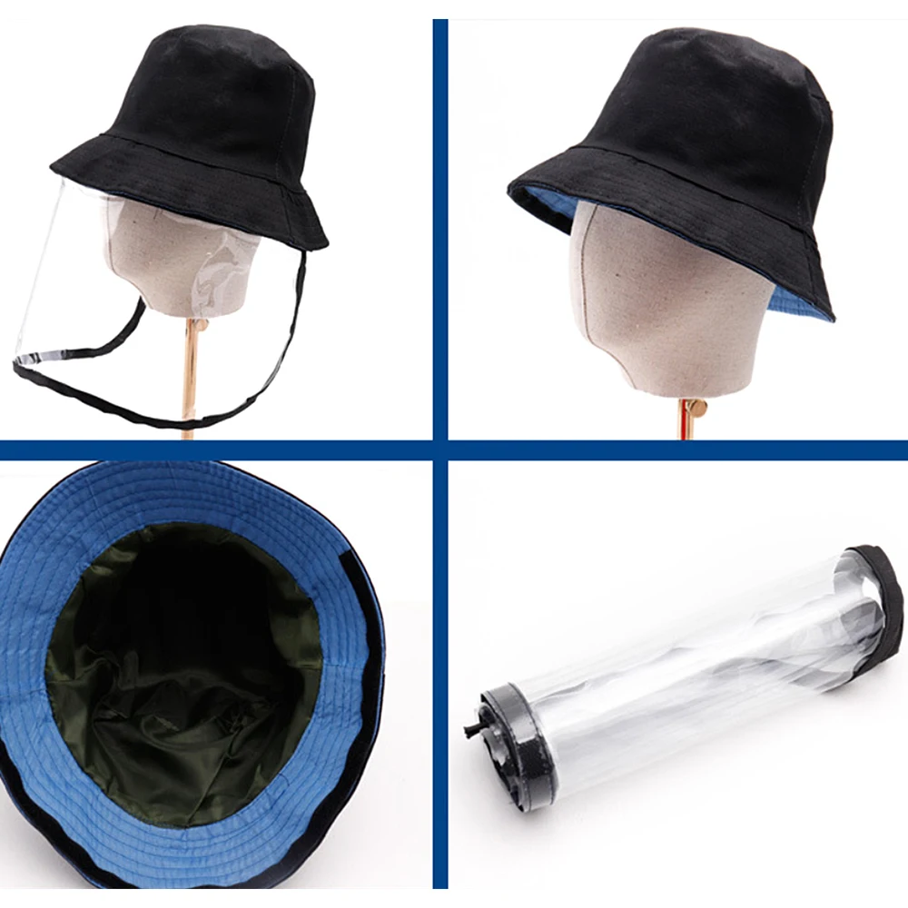 Защитная Пылезащитная Кепка с прозрачной уход за кожей лица Щит чехол Для мужчин