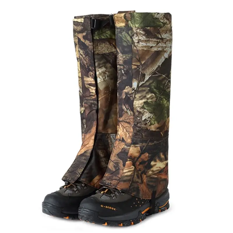 Мужские и женские зимние ботинки гетры для походов кемпинга камуфляжные туфли с