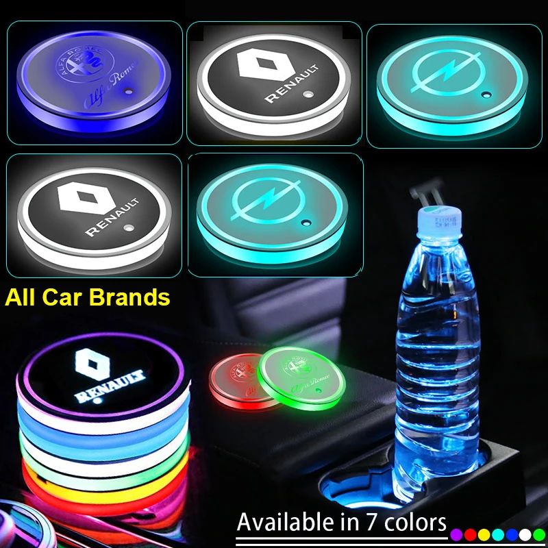 1 шт. Светодиодные Автомобильные подсветки для чашек светящийся подставка