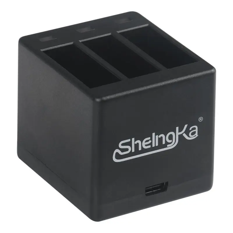 Быстрое 3-канальный блок питания с Батарея Зарядное устройство USB кабелем для GoPro