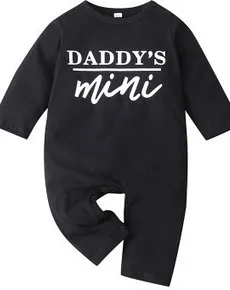 

Newborn Letter Print 2020 Romper, Infant Long Sleeve Round Neck Jumpsuit Casual Style Playsuit