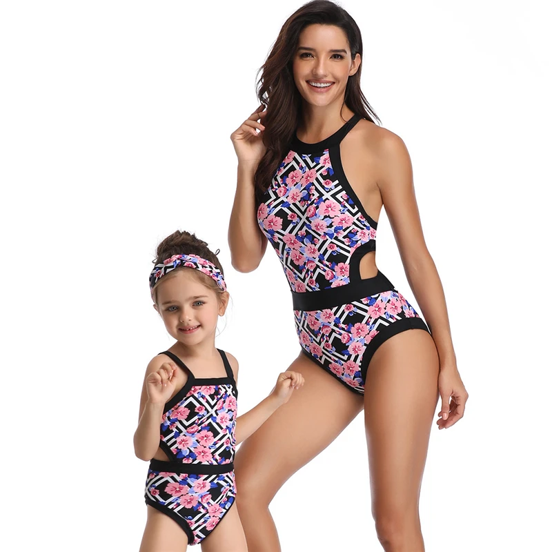 

Family Matching Clothes One Piece Swimsuit Mommy and Me Clothes Tankini Swimwear Mom Baby Girl Clothes Swimsuit Matching Outfits