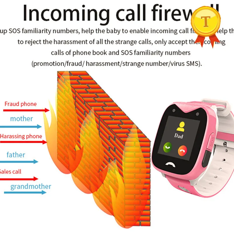 Новинка детские часы с GPS трекером умные дистанционным управлением входящим