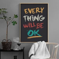 modern decor motivtional quotes minimalism canvas painting poster and print inspirational wall art picture for living room decor