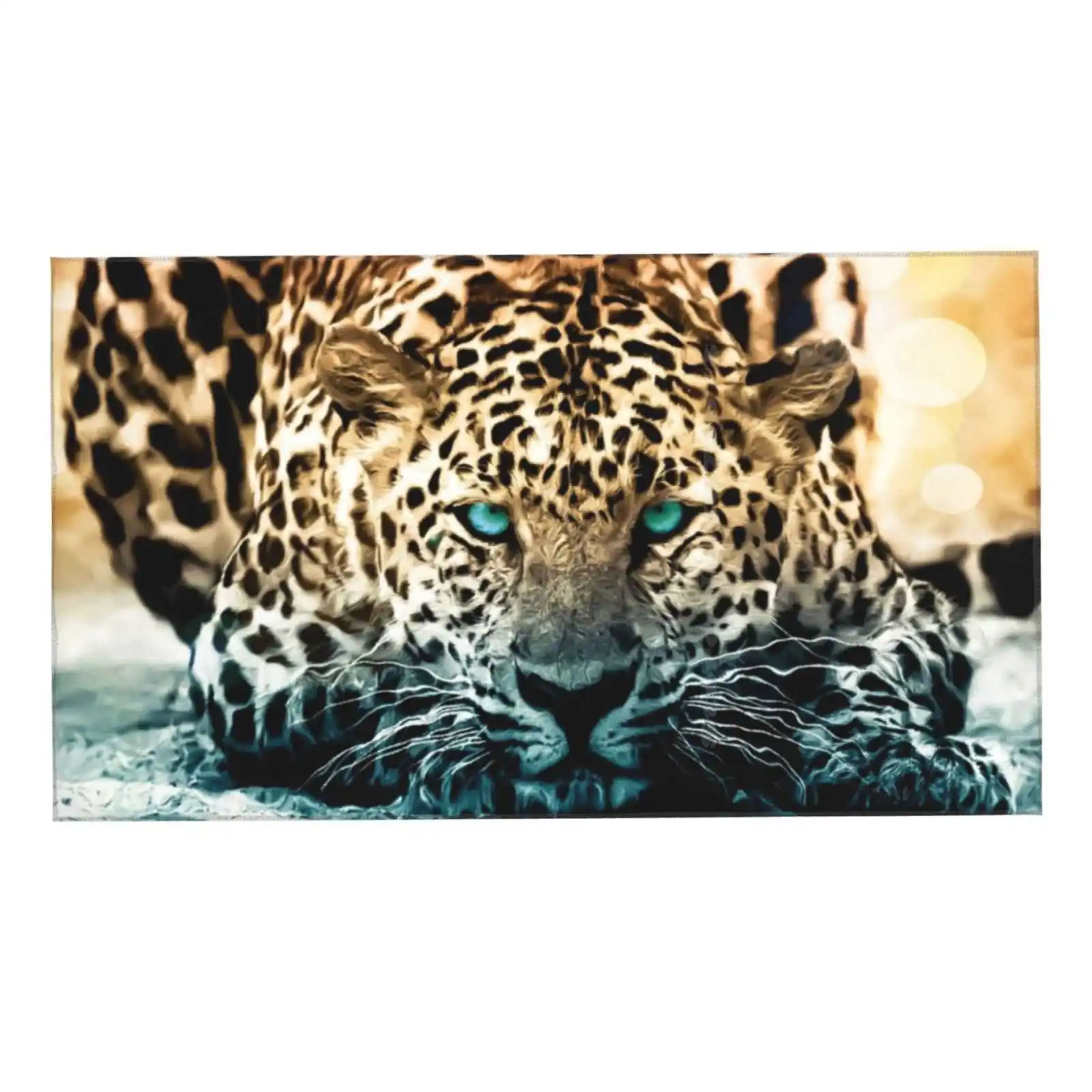 Банное полотенце с 3D-принтом Jaguar On The Hunt сильное поглощение воды для охоты