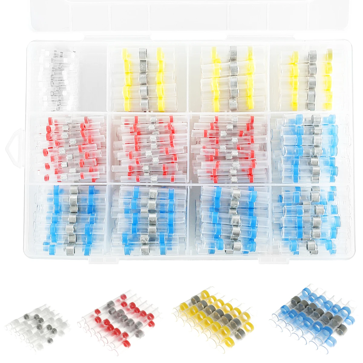 

420pcs Wire Connector kit Heat Shrink Butt Crimp Terminals Solder Seal Electrical Connectors Wire Cable Splice Automotive Marine