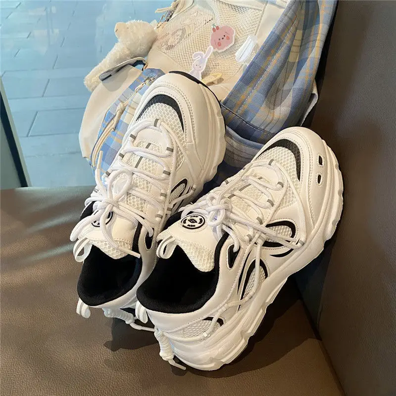 

Sneakers Women 2021 Fashion Platform Vulcanized Shoes 42 Autumn Breathable Women's Chunky Sneakers Size 41 Zapatillas Mujer