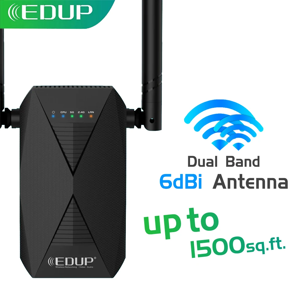 Wi-Fi-ретранслятор EDUP 300 Мбит/с 1200 | Компьютеры и офис