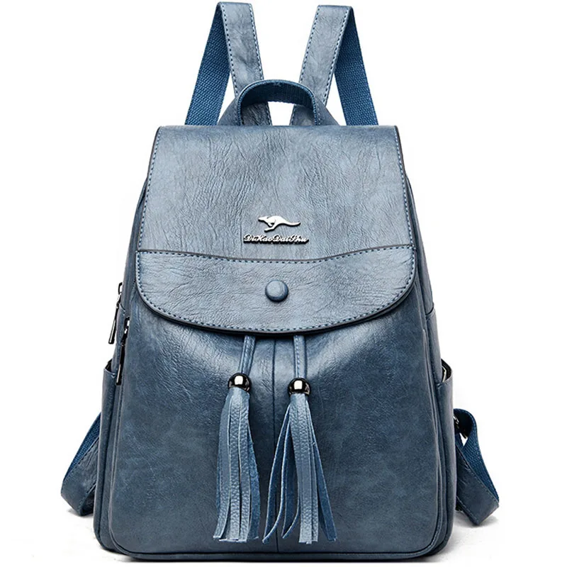 

Многофункциональные Модные женские рюкзаки, высококачественные походные рюкзаки из мягкой кожи, вместительный дорожный рюкзак 2022