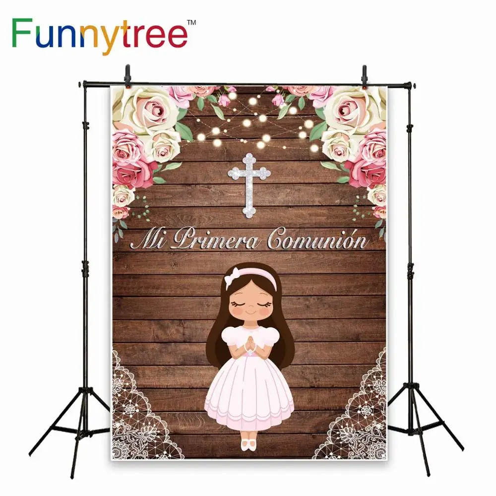 Фон Funnytree для первого причастия фотозона юбилей лошадь роза фотосессии дня
