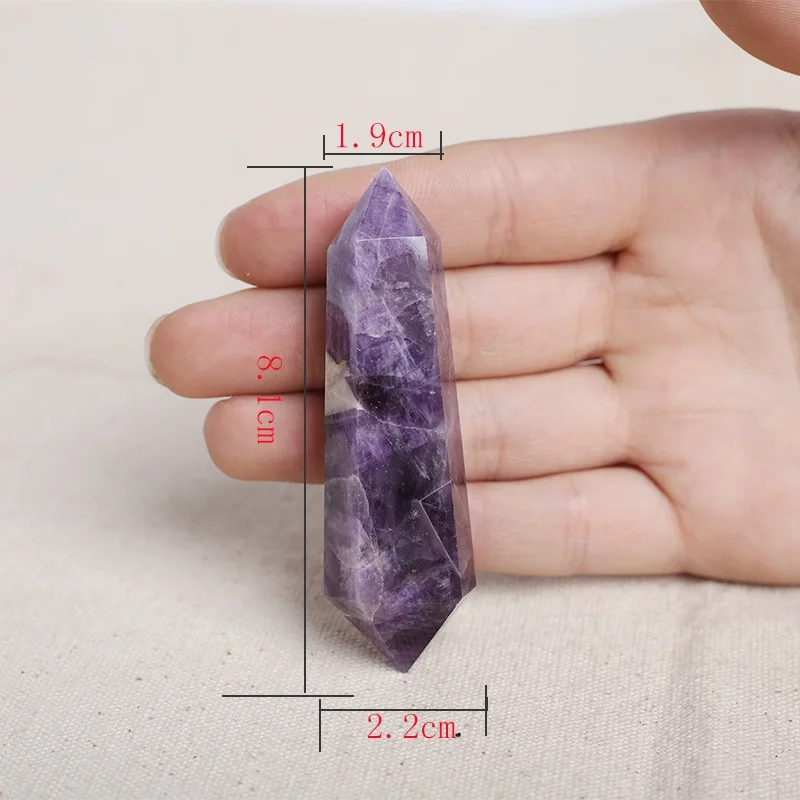 

8cm-9cm Natural Dream Amethyst Quartz Healing Point